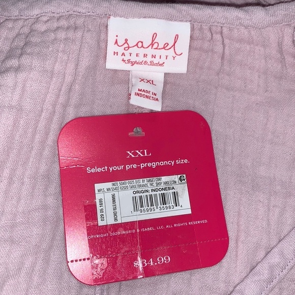 Isabel Maternity by Ingrid & Isabel Women's Short Sleeve Dress- Light Purple - Picture 10 of 11